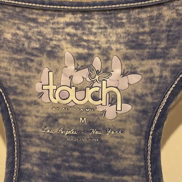 MLB Texas Rangers Touch by Alyssa Milano Women's Navy Tank Top Size Medium NWOT - Picture 4 of 8